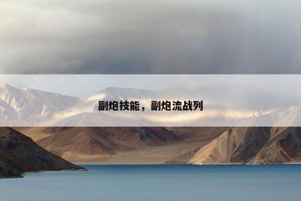 副炮技能，副炮流战列