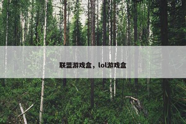 联盟游戏盒，lol游戏盒