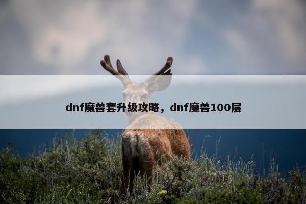 dnf魔兽套升级攻略，dnf魔兽100层
