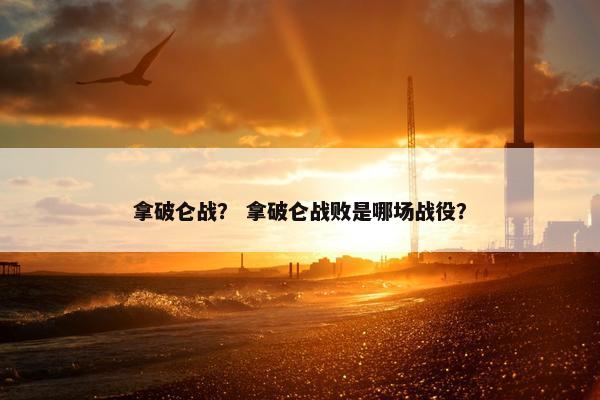 拿破仑战？ 拿破仑战败是哪场战役？