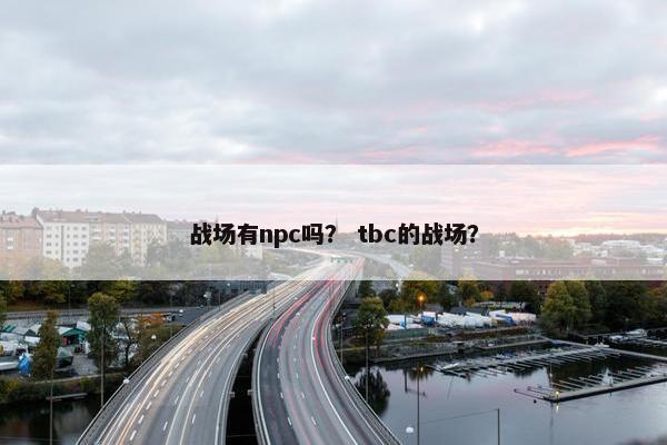 战场有npc吗？ tbc的战场？