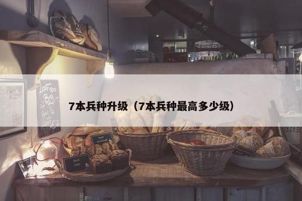 7本兵种升级（7本兵种最高多少级）