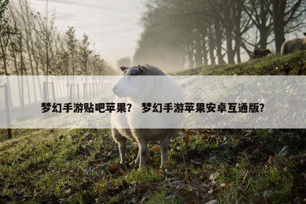 梦幻手游贴吧苹果？ 梦幻手游苹果安卓互通版？