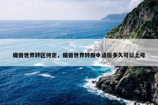 魔兽世界转区待定，魔兽世界转服申请后多久可以上号