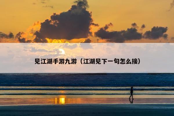 见江湖手游九游（江湖见下一句怎么接）