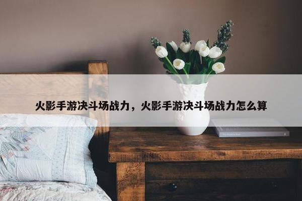 火影手游决斗场战力，火影手游决斗场战力怎么算