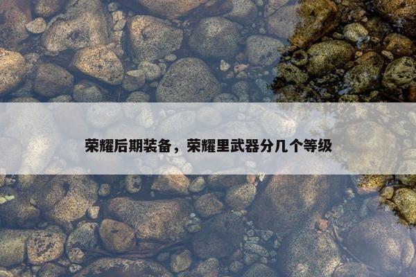 荣耀后期装备，荣耀里武器分几个等级