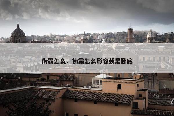 街霸怎么，街霸怎么形容我是卧底