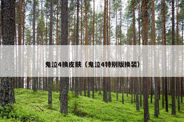 鬼泣4换皮肤（鬼泣4特别版换装）