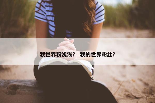 我世界粉浅浅？ 我的世界粉丝？