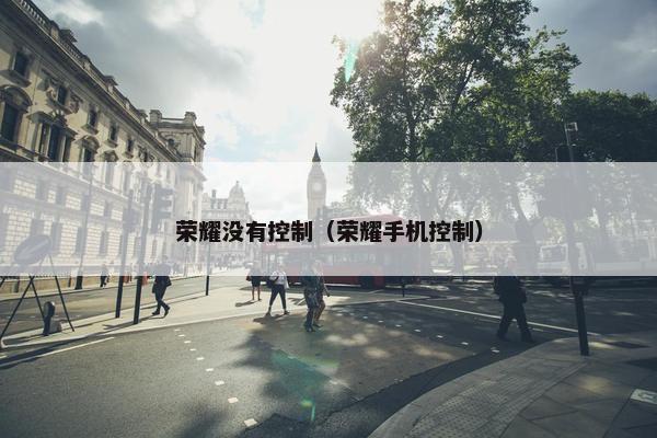 荣耀没有控制（荣耀手机控制）