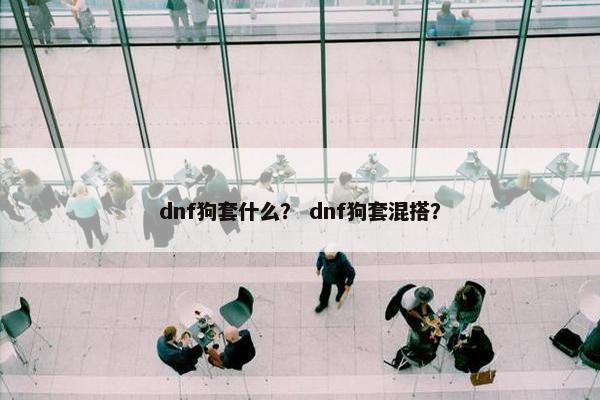 dnf狗套什么？ dnf狗套混搭？