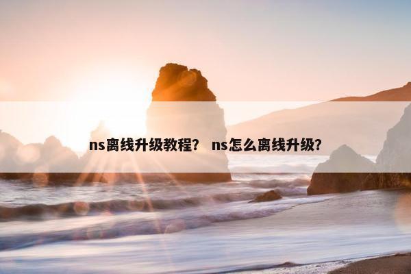 ns离线升级教程？ ns怎么离线升级？