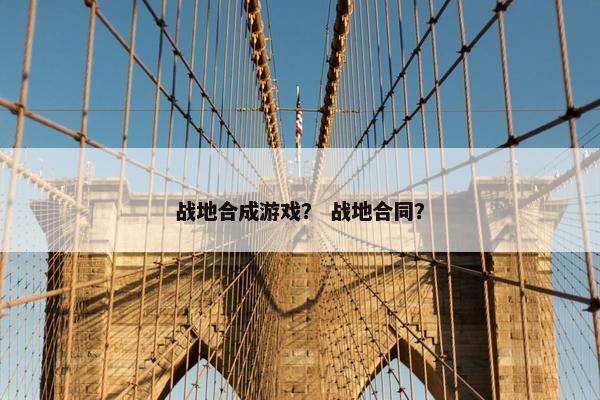 战地合成游戏？ 战地合同？