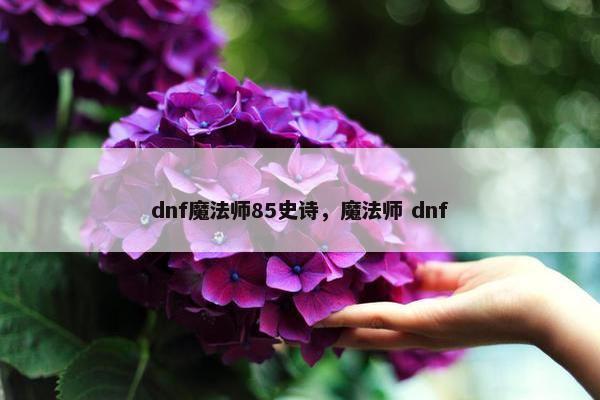 dnf魔法师85史诗，魔法师 dnf
