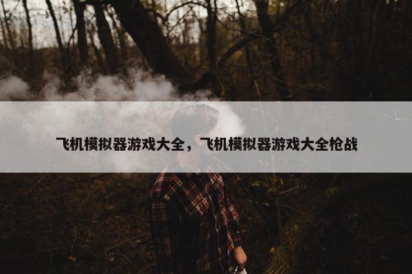 飞机模拟器游戏大全，飞机模拟器游戏大全枪战