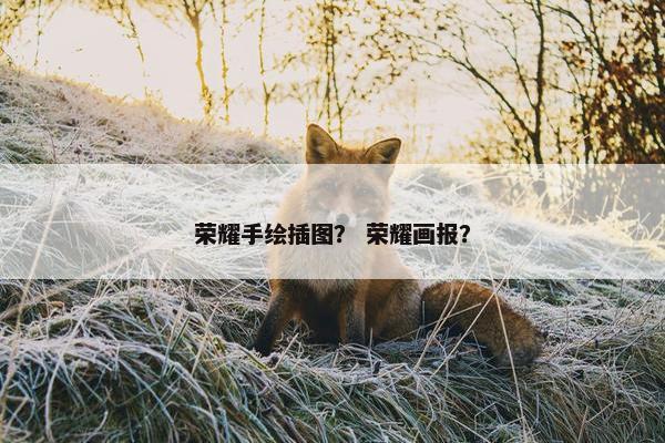 荣耀手绘插图？ 荣耀画报？