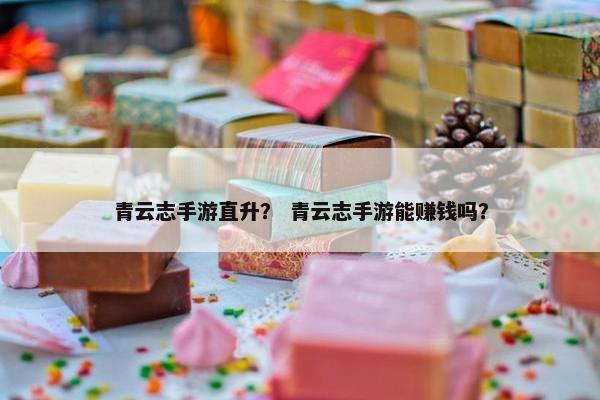 青云志手游直升？ 青云志手游能赚钱吗？