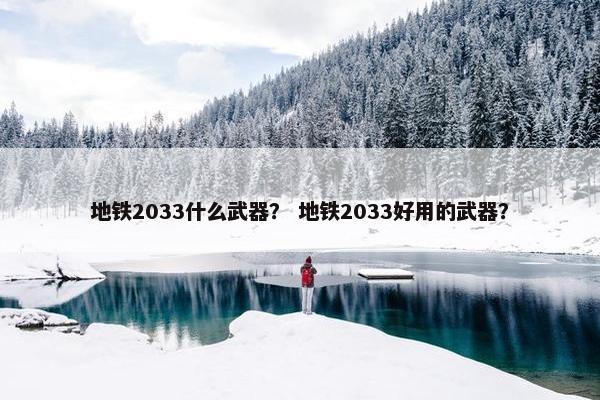 地铁2033什么武器？ 地铁2033好用的武器？