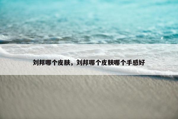 刘邦哪个皮肤，刘邦哪个皮肤哪个手感好
