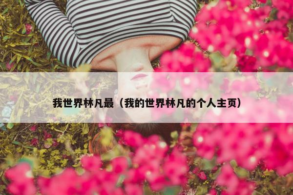 我世界林凡最（我的世界林凡的个人主页）