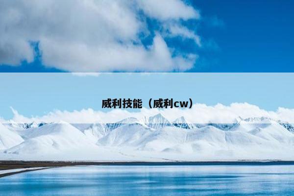 威利技能（威利cw）