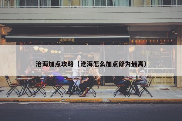 沧海加点攻略（沧海怎么加点修为最高）