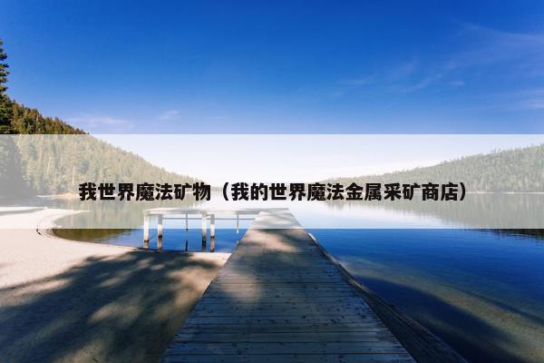 我世界魔法矿物（我的世界魔法金属采矿商店）