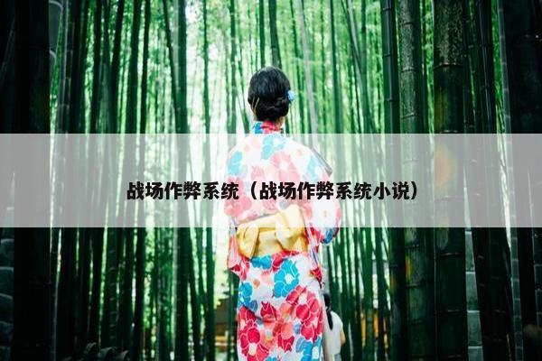 战场作弊系统（战场作弊系统小说）