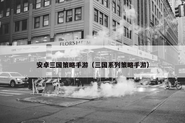 安卓三国策略手游（三国系列策略手游）