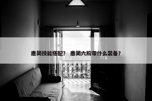 唐简技能搭配？ 唐简六阶带什么装备？