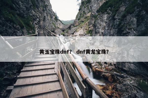 黄玉宝珠dnf？ dnf黄龙宝珠？
