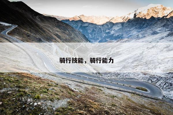 骑行技能，骑行能力