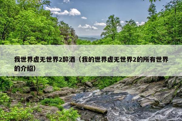 我世界虚无世界2醉酒（我的世界虚无世界2的所有世界的介绍）