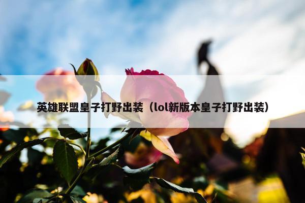 英雄联盟皇子打野出装（lol新版本皇子打野出装）