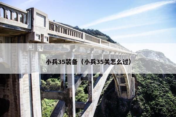 小兵35装备（小兵35关怎么过）