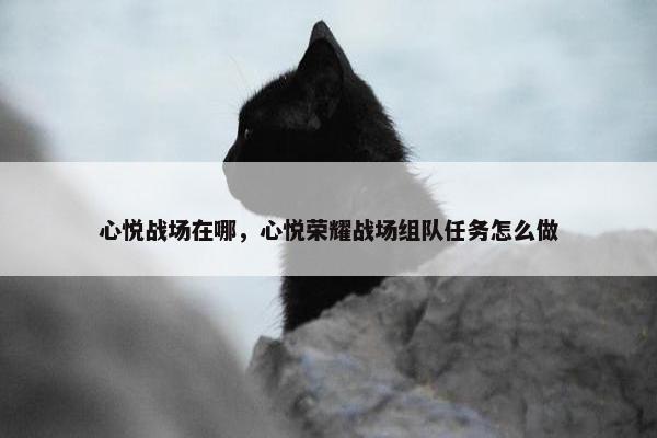 心悦战场在哪，心悦荣耀战场组队任务怎么做