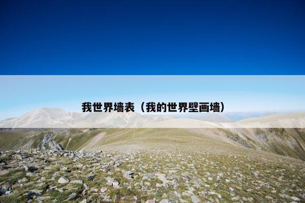 我世界墙表（我的世界壁画墙）