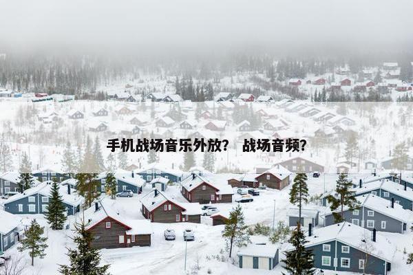 手机战场音乐外放？ 战场音频？