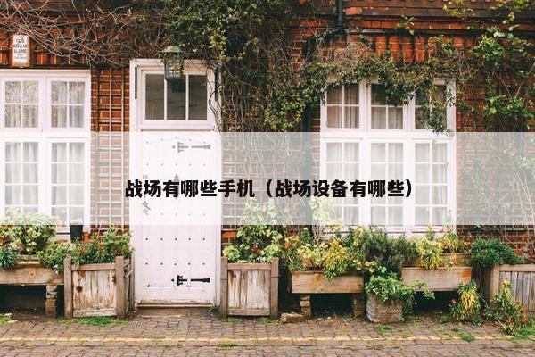 战场有哪些手机（战场设备有哪些）