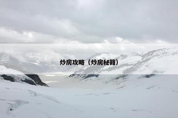 炒房攻略（炒房秘籍）