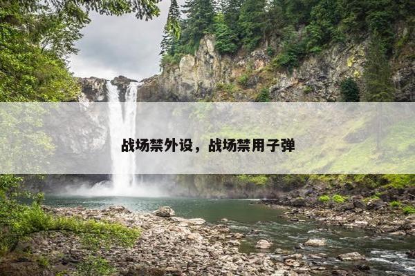 战场禁外设，战场禁用子弹