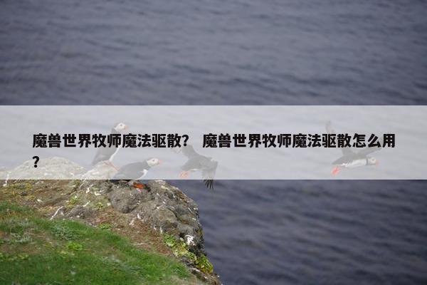 魔兽世界牧师魔法驱散？ 魔兽世界牧师魔法驱散怎么用？
