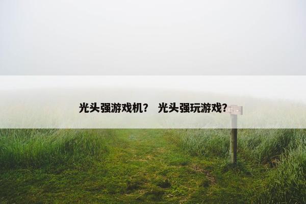 光头强游戏机？ 光头强玩游戏？