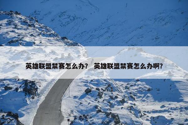 英雄联盟禁赛怎么办？ 英雄联盟禁赛怎么办啊？