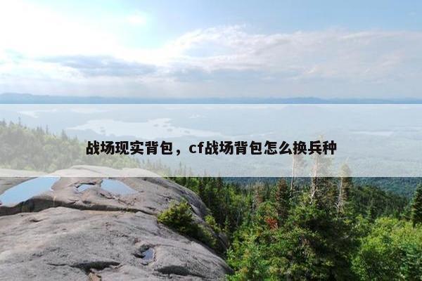 战场现实背包，cf战场背包怎么换兵种