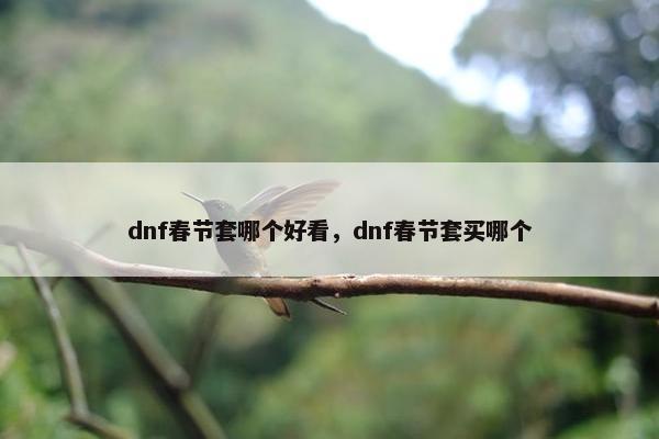 dnf春节套哪个好看，dnf春节套买哪个