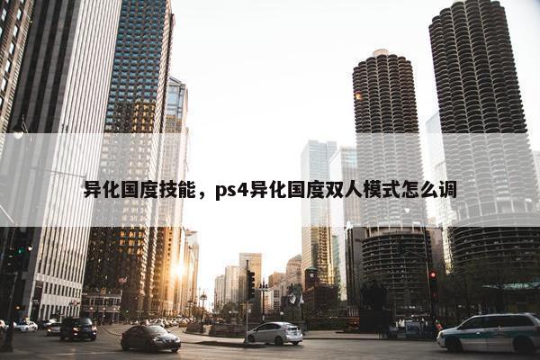 异化国度技能，ps4异化国度双人模式怎么调
