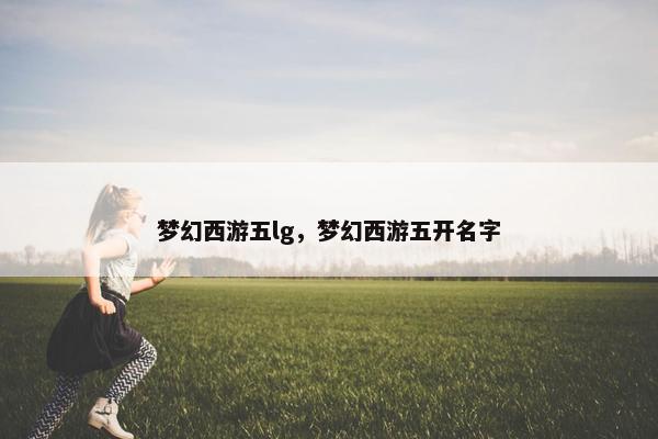 梦幻西游五lg，梦幻西游五开名字