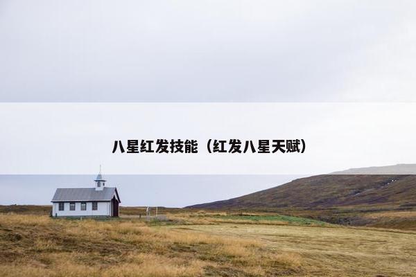 八星红发技能（红发八星天赋）
